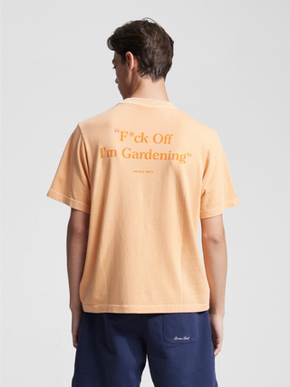 Distressed F*ck Off I'm Gardening T-shirt - Washed Orange