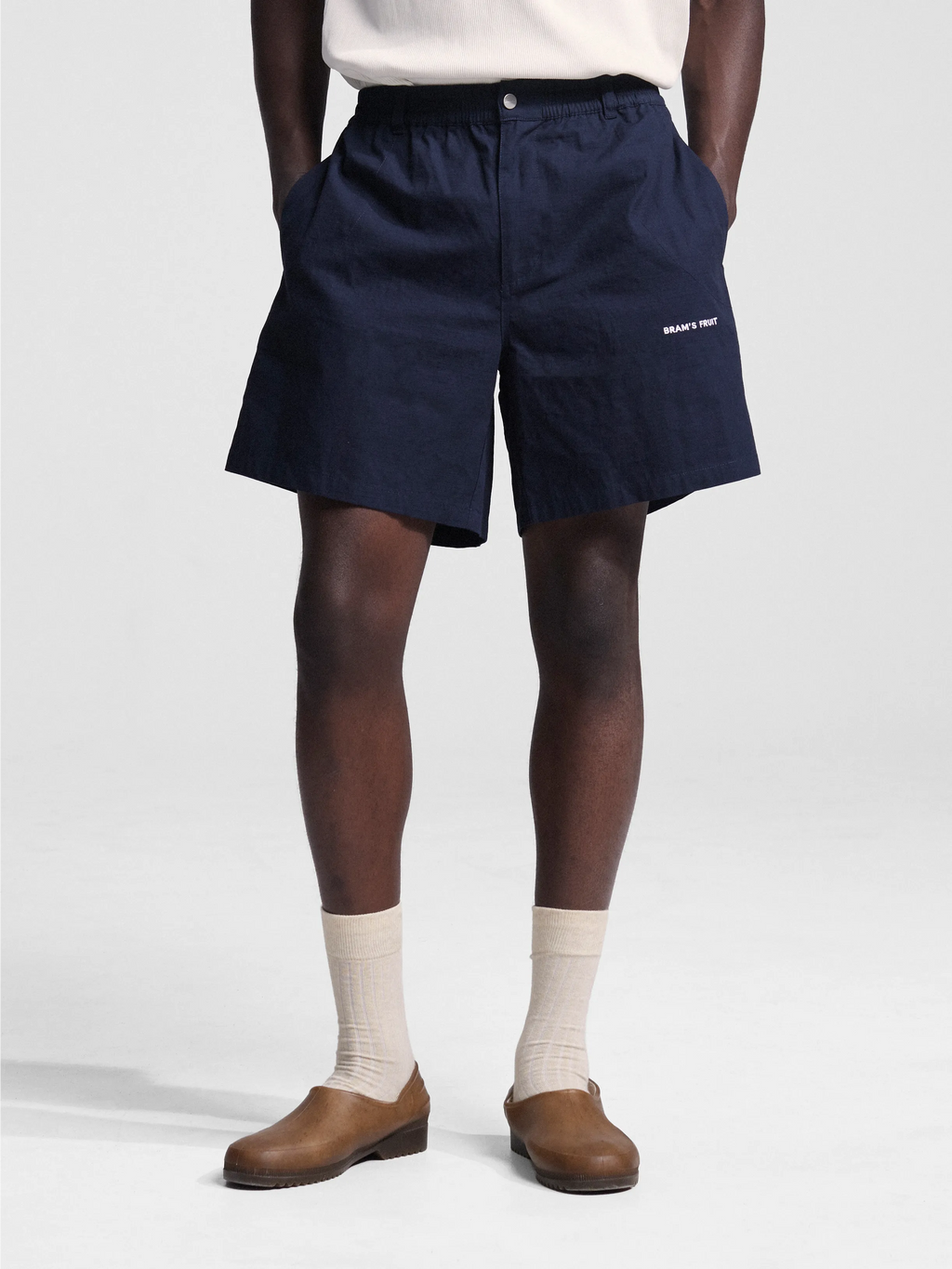 Ripstop Text Logo Shorts - Navy – Bram's Fruit
