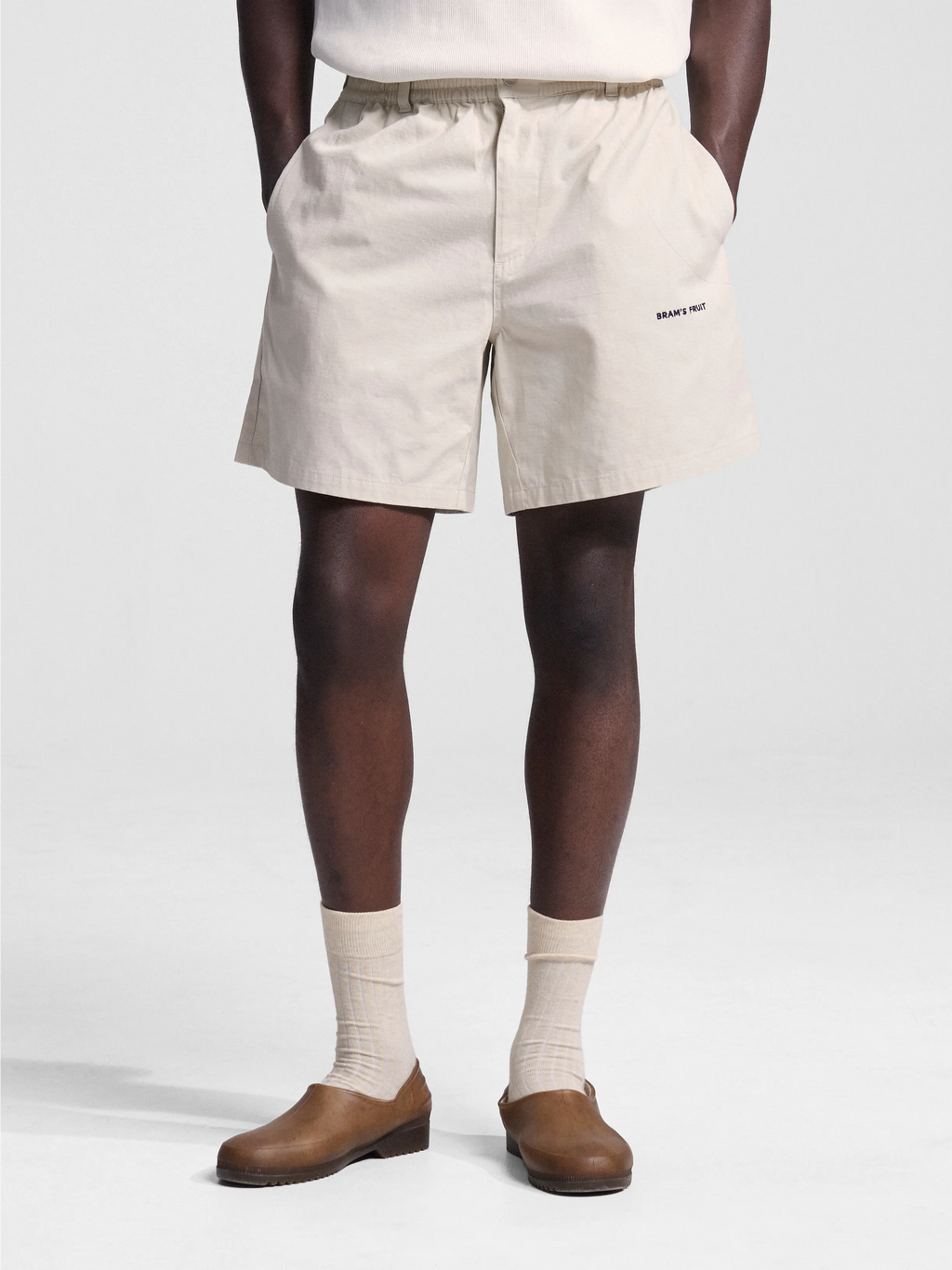 Ripstop Text Logo Shorts - Off White – Bram's Fruit