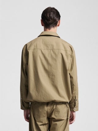 Ripstop Text Logo Jacket - Olive Green