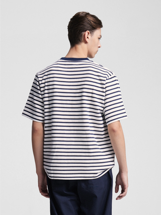 Varsity Striped T-shirt - Navy