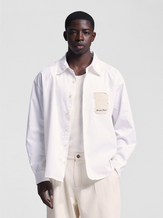 Longsleeve Varsity Shirt - White