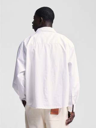 Longsleeve Varsity Shirt - White