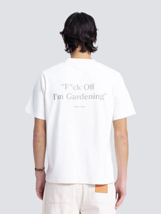 “F*ck Off I'm Gardening” T-Shirt Distressed - White