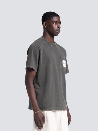 Chest Pocket T-Shirt - Washed Charcoal