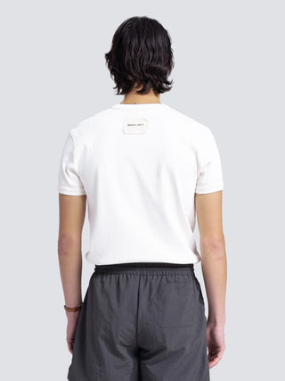 Heavy Rib T-Shirt Distressed - White