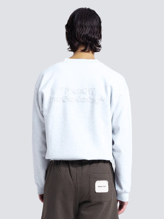 Cut & Sew “F*ck Off I'm Gardening” Crewneck - Grey Melange