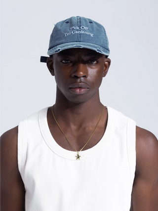 F*ck Off I'm Gardening Cap Distressed - Washed Navy