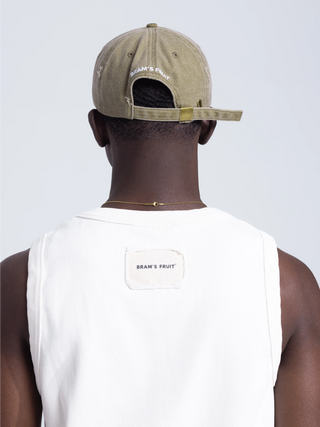 Logo Cap Distressed - Washed Olive Green