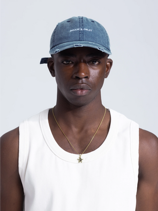 Logo Cap Distressed - Washed Navy