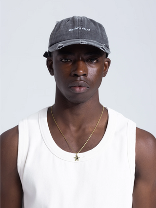 Logo Cap Distressed - Washed Charcoal