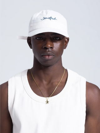 Linen Hose Cap - White