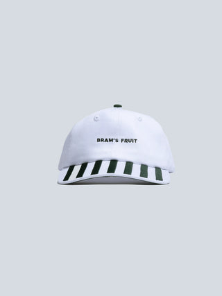 Canopy Cap - White-Green Striped