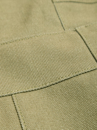 Patched Canvas Duffel Bag 50L - Olive Green