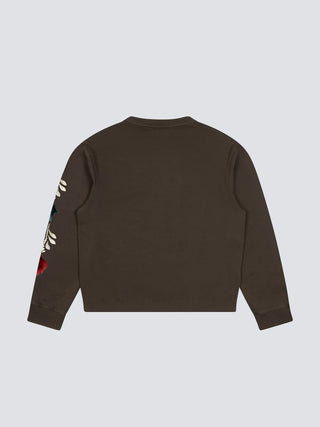 Flora Longsleeve - Solid Charcoal Black