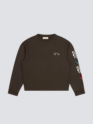 Flora Longsleeve - Solid Charcoal Black