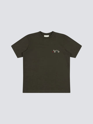 Flora T-shirt - Solid Charcoal Black
