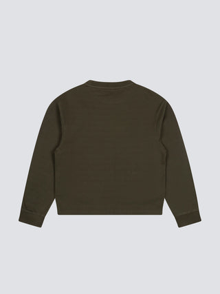 Garden Hose Chain Stitch Longsleeve - Solid Charcoal