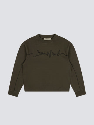 Garden Hose Chain Stitch Longsleeve - Solid Charcoal
