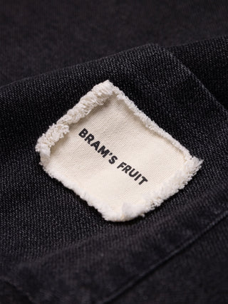 Chest Pocket Crewneck - Washed Charcoal Black