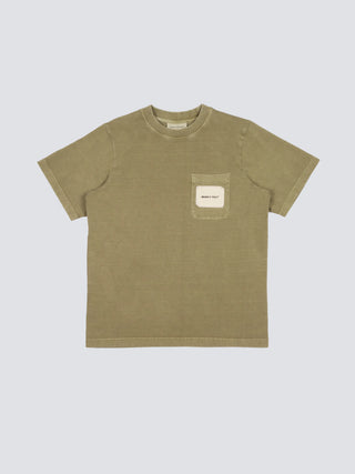 Chest Pocket T-Shirt - Washed Olive Green
