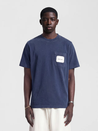 Chest Pocket T-shirt - Washed Midnight Blue