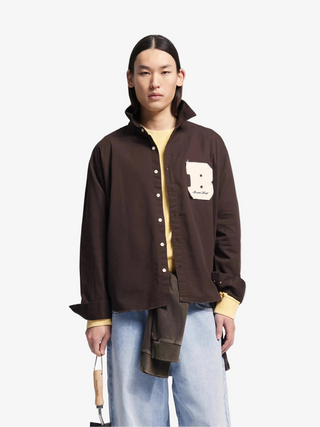 Varsity Shirt LS - Brown