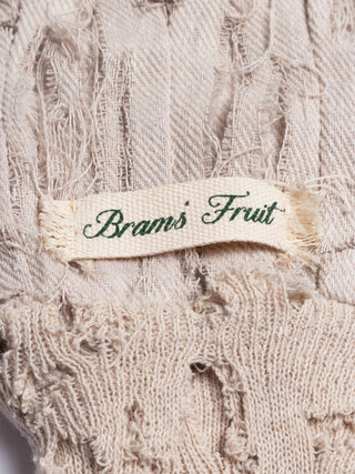 Distressed Gardening Gloves - Beige