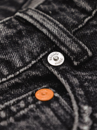 Denim Trousers - Washed Black
