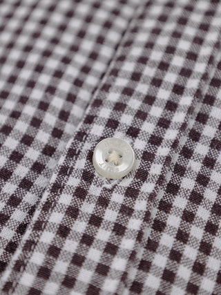 Distressed Farmer’s Shirt LS - Brown