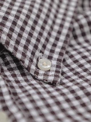 Distressed Farmer’s Shirt LS - Brown