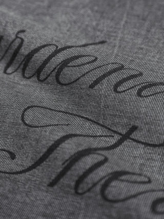 Distresssed Quote Longsleeve - Washed Shadow Black