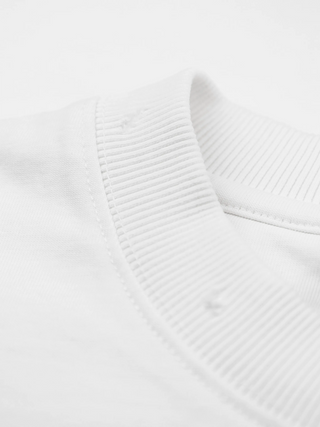 Distressed Script Logo Longsleeve - Off White