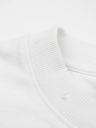 Distressed Script Logo T-shirt - Off-White