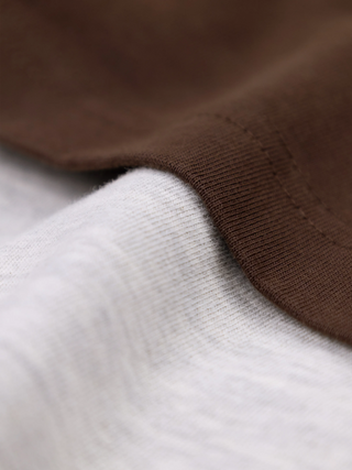 Double Layer T-shirt - Brown