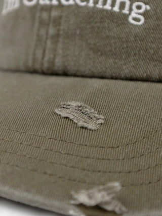 ''F*ck Off I’m Gardening'' Cap Distressed - Forrest Green