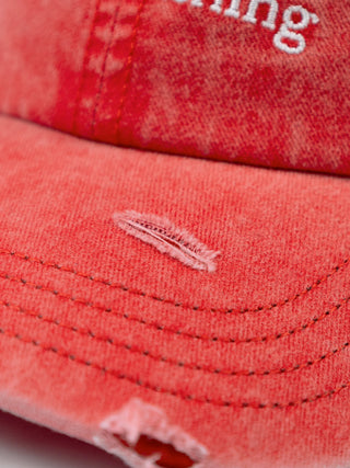 ''F*ck Off I’m Gardening'' Cap Distressed - Red