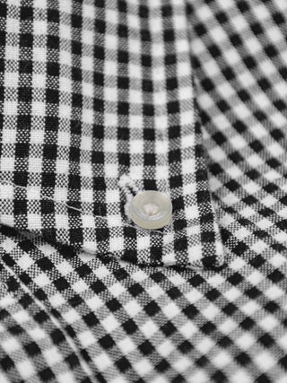 Distressed Farmer’s Shirt LS - Black