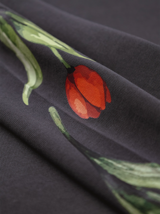 Flora 2.0 T-shirt - Shadow Black