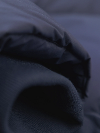 Hooded Puffer Jacket - Navy