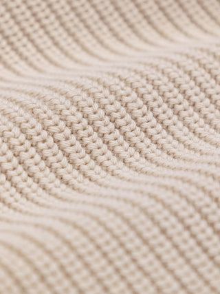 Beanie distressed Label - Beige