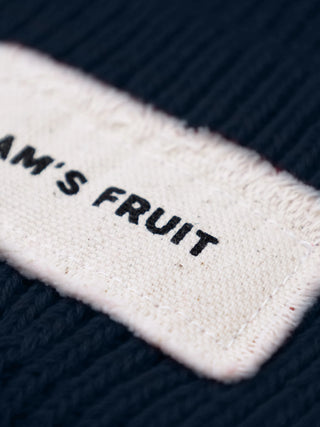 Beanie distressed Label - Navy