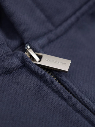 Script Logo Quarter Zip - Midnight Blue