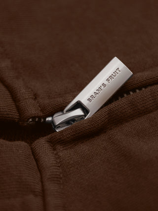 Script Logo Full Zip - Brown