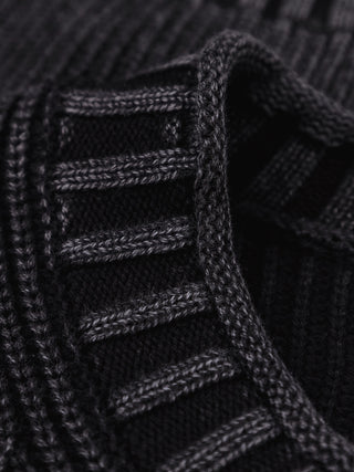 Stamp Knit - Charcoal Black
