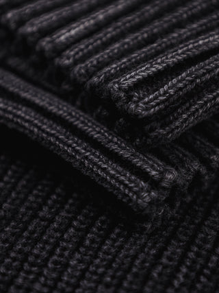 Stamp Knit - Charcoal Black
