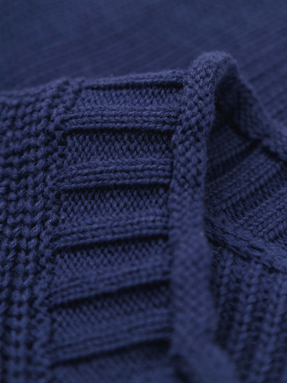 Stamp Knit - Navy
