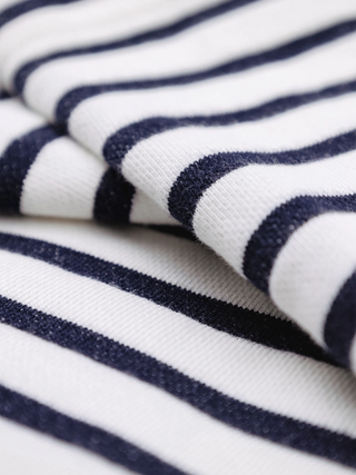 Varsity Striped Longsleeve - Navy
