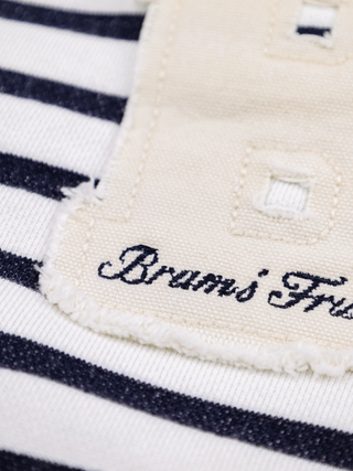 Varsity Striped Longsleeve - Navy