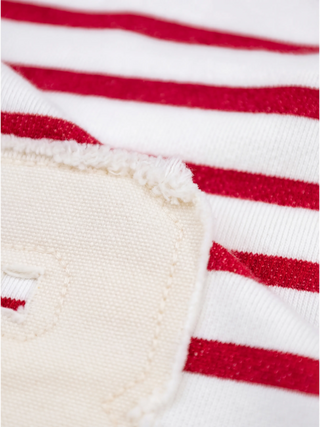 Varsity Striped Longsleeve - Washed Red